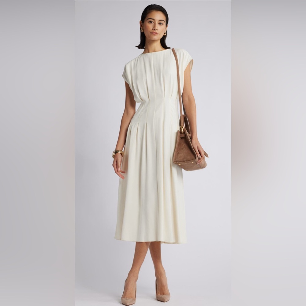 Elegant Cream Maxi Dress